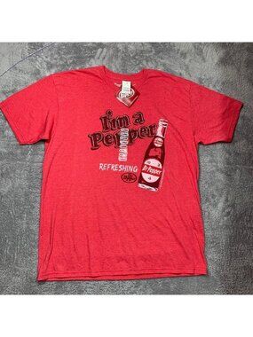 Dr Pepper T-Shirt Mens XL Red I'm a Pepper Vintage Style Graphic Tee New